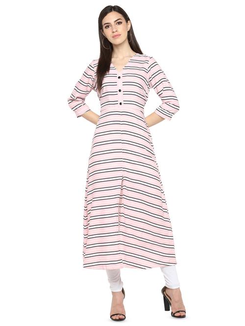 striped a-line kurta - 16513442 - Very Small Image - 1