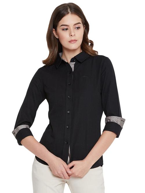 roll up sleeved solid shirt - 16514710 - Very Small Image - 1