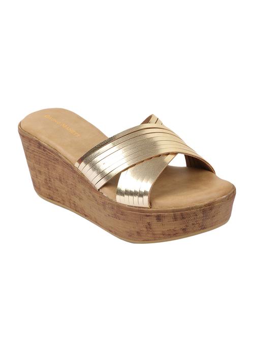 gold slip on wedges - 16515337 - Very Small Image - 1