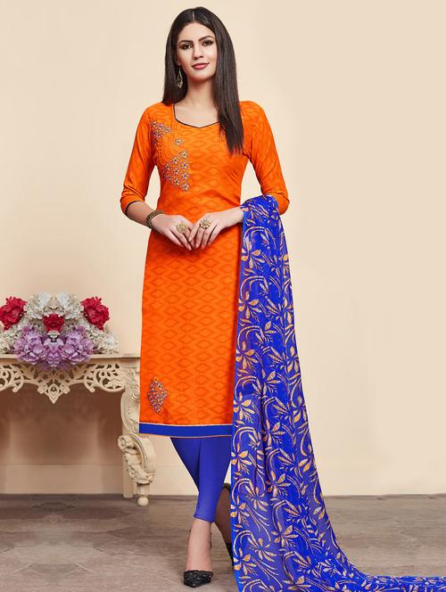 embroidered unstitched suit - 16515579 - Very Small Image - 1