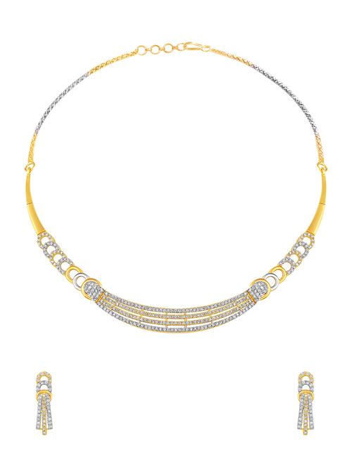 gold brass necklaces and earring - 16515810 - Very Small Image - 1