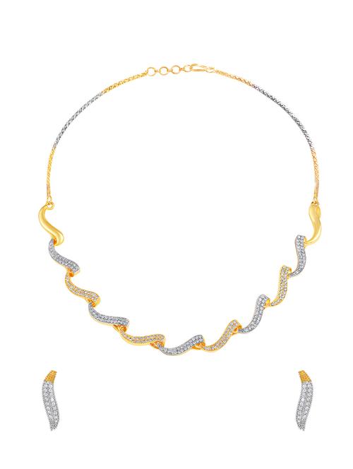 gold brass necklaces and earring - 16515811 - Very Small Image - 1