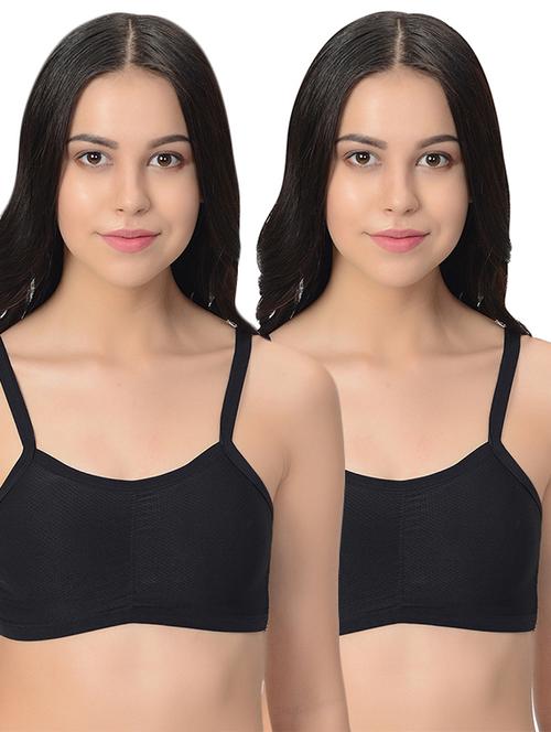set of 2 styled back solid bra - 16516282 - Very Small Image - 1