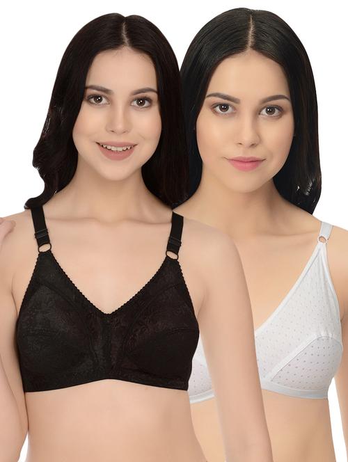 set of 2 floral patch bra - 16516290 - Very Small Image - 1