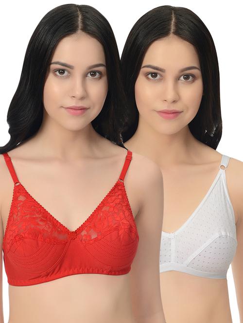 set of 2 floral patch bra - 16516292 - Very Small Image - 1