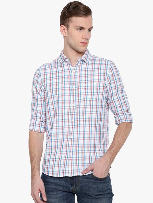 white checkered casual shirt - 16516642 - Very Small Image - 1