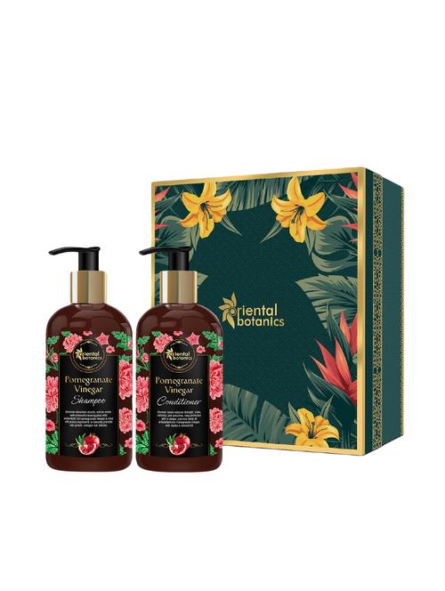 oriental botanics pomegranate vinegar shampoo + pomegranate vinegar conditioner, 300ml each - 16516684 - Very Small Image - 1