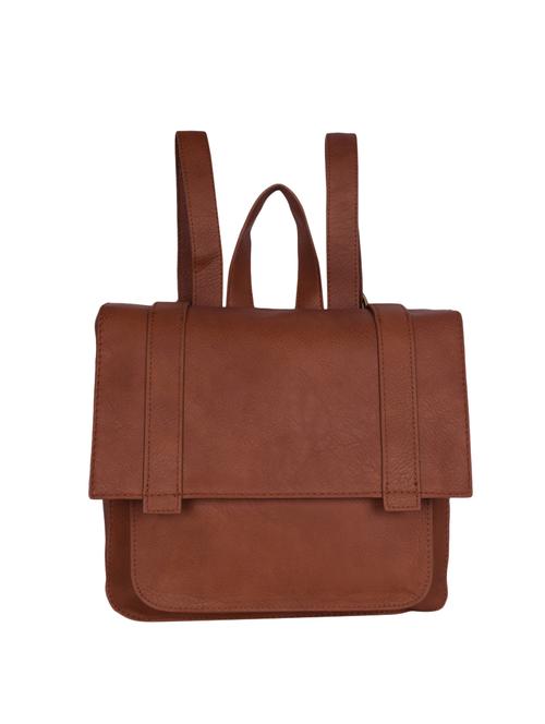 tan leatherette (pu) regular backpack - 16517024 - Very Small Image - 1