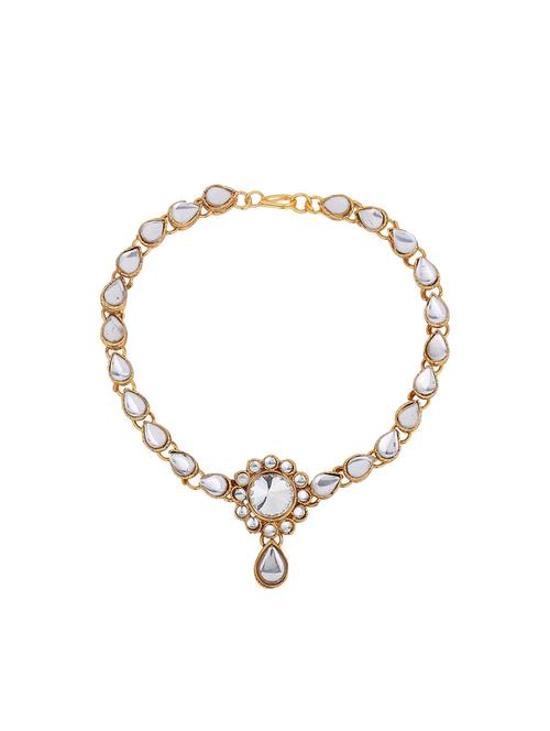 white gold plated payal - 16517049 - Very Small Image - 1