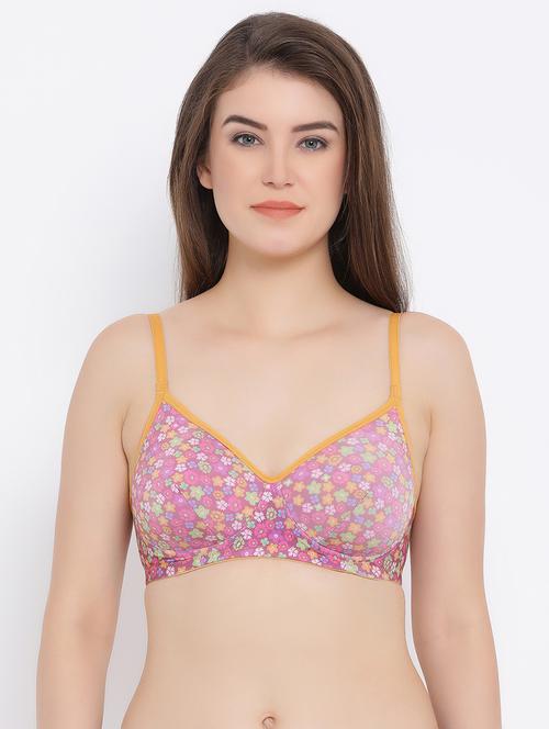contrast strap floral bra - 16518249 - Very Small Image - 1