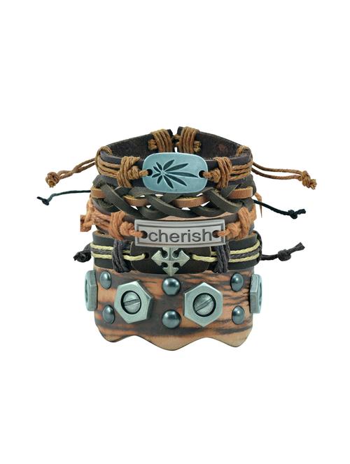 multicolor leather bracelet - 16518608 - Very Small Image - 1