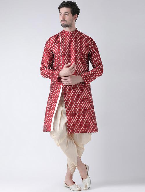 red printed long kurta - 16519125 - Very Small Image - 1