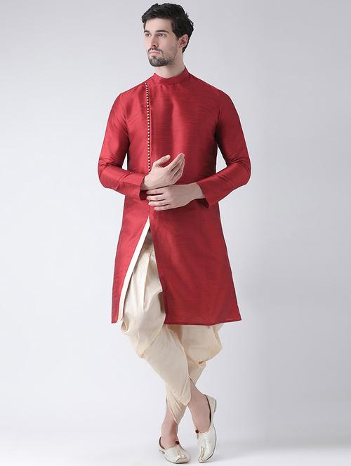 red solid long kurtas kurta - 16519126 - Very Small Image - 1
