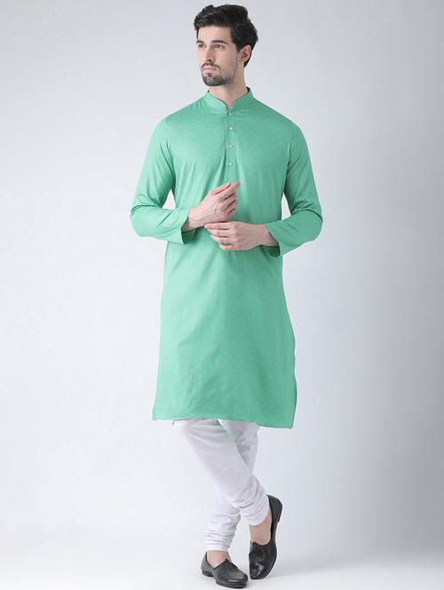 green solid kurta - 16519130 - Very Small Image - 1
