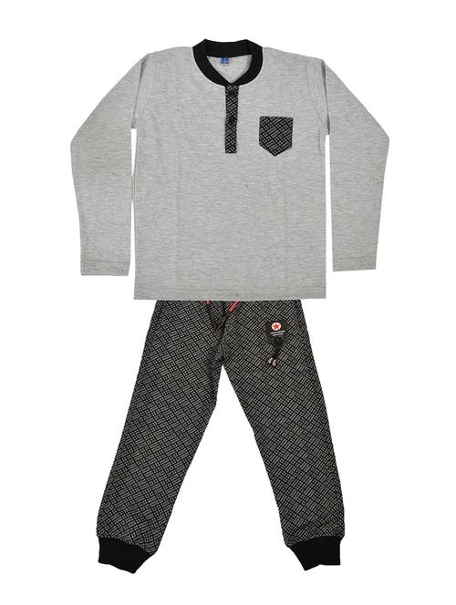black cotton blend track suit set - 16519537 - Very Small Image - 1