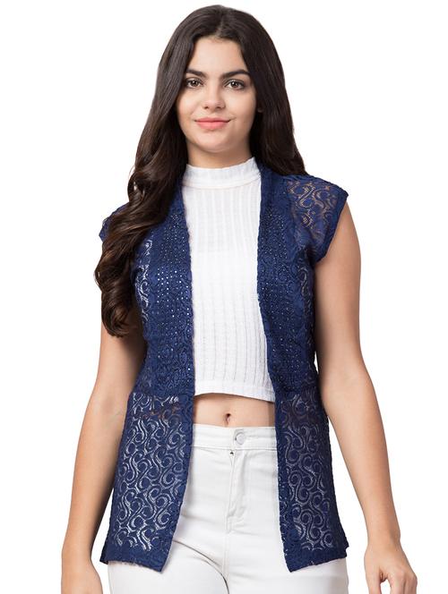 embellished detail crochet shrug - 16519732 - Very Small Image - 1