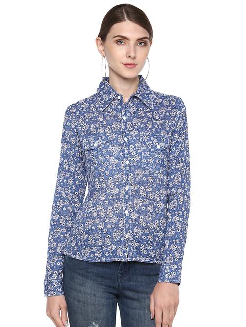 long sleeved floral shirt - 16520261 - Very Small Image - 1