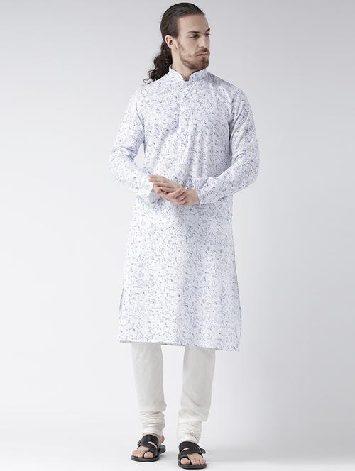 white linen kurta pyjama set - 16520695 - Very Small Image - 1
