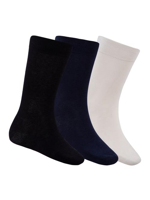 set of 3 multi colored cotton ankle length sock - 16521264 - Very Small Image - 1