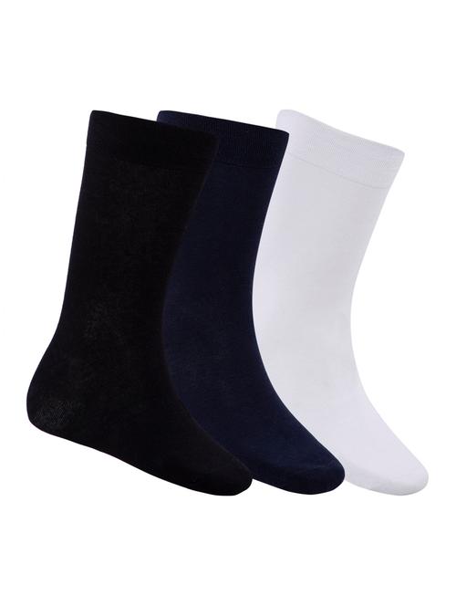 set of 3 multi colored cotton ankle length sock - 16521266 - Very Small Image - 1