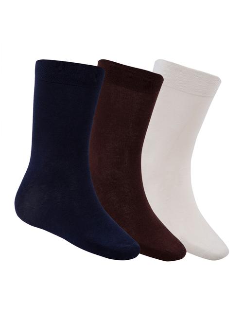 set of 3 multi colored cotton ankle length sock - 16521274 - Very Small Image - 1