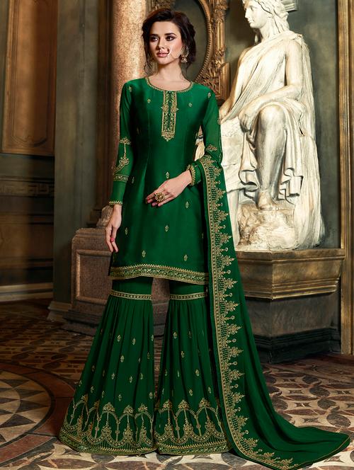 embroidered unstitched suit - 16521522 - Very Small Image - 1