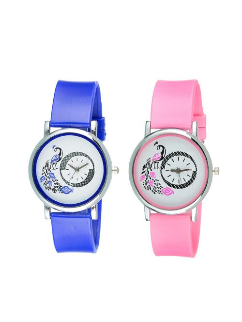 dada set of 2 analog watch combos-(dwc-w-1177) - 16524201 - Very Small Image - 1