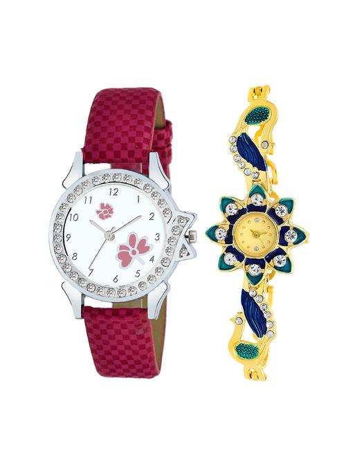 dada set of 2 analog watch combos-(dwc-w-1184) - 16524208 - Very Small Image - 1