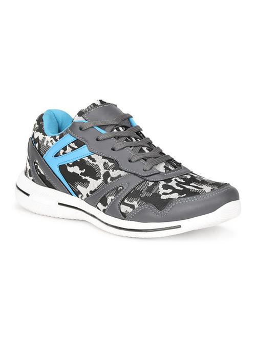 koxko grey fabric lace up sport shoes - 16524394 - Very Small Image - 1