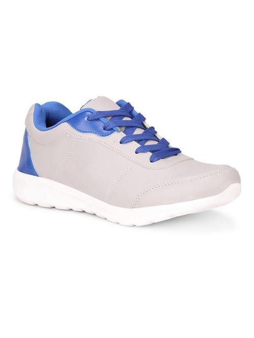 koxko grey leatherette lace up sport shoes - 16524409 - Very Small Image - 1