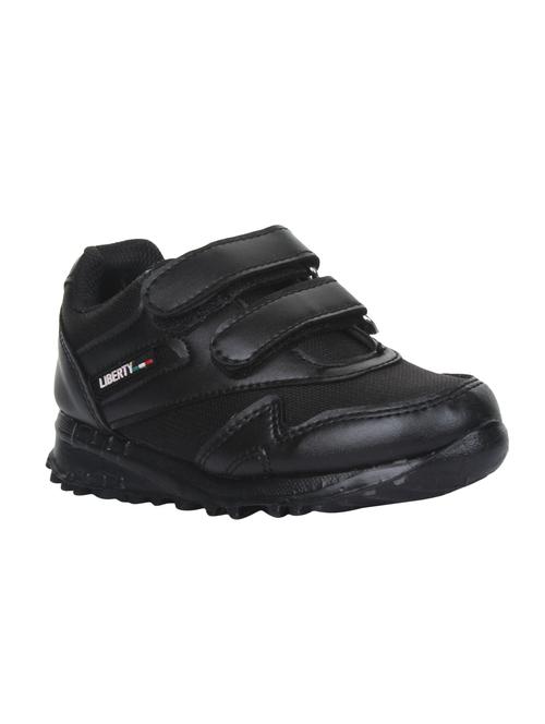 liberty black leather slip on sport shoes - 16525267 - Very Small Image - 1