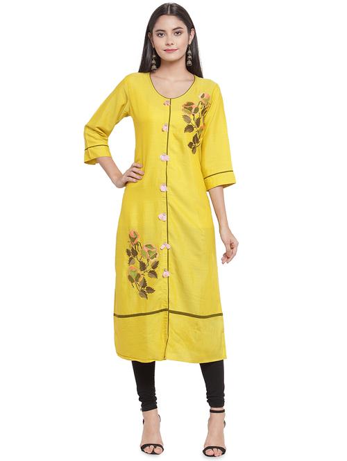 embroidered straight kurta - 16526513 - Very Small Image - 1