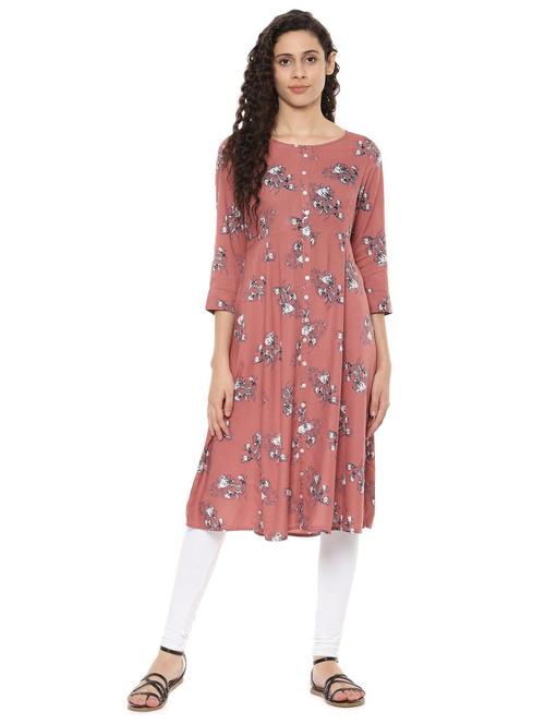 floral a-line kurta - 16526716 - Very Small Image - 1