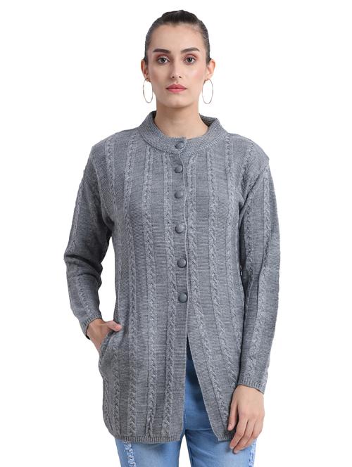 cable knit pocket detail cardigan - 16528695 - Very Small Image - 1