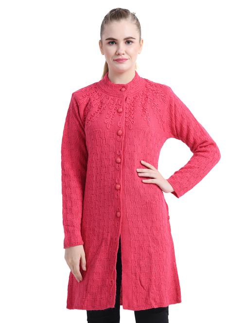 mandarin neck long cardigan - 16528707 - Very Small Image - 1