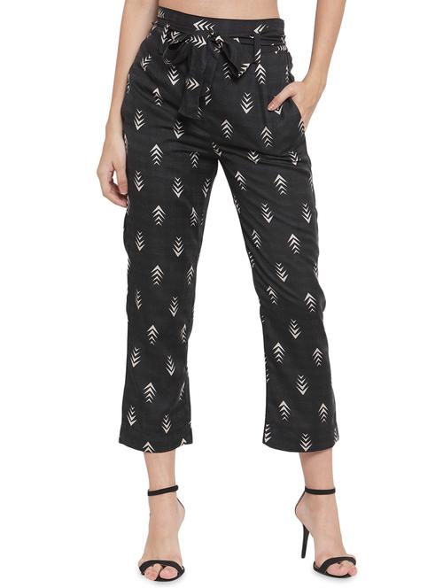 tie knot flat front trouser - 16528748 - Very Small Image - 1