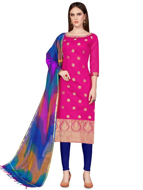 churidaar unstitched suit - 16530361 - Very Small Image - 1