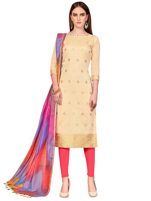 churidaar unstitched suit - 16530364 - Very Small Image - 1