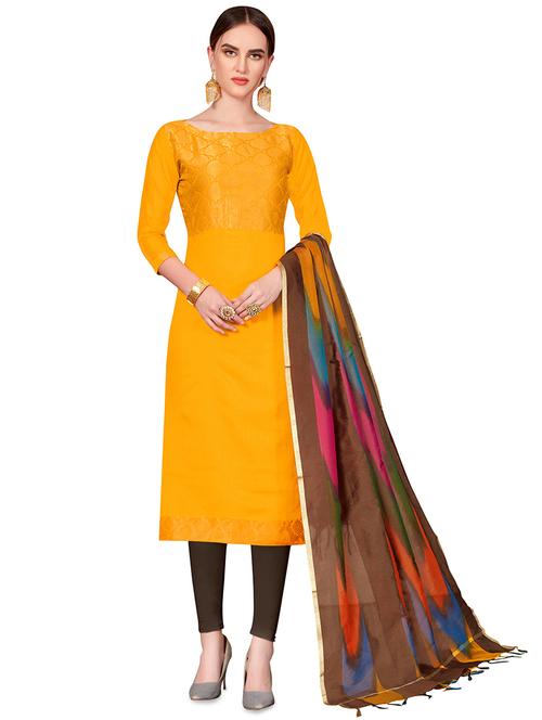 churidaar unstitched suit - 16530366 - Very Small Image - 1