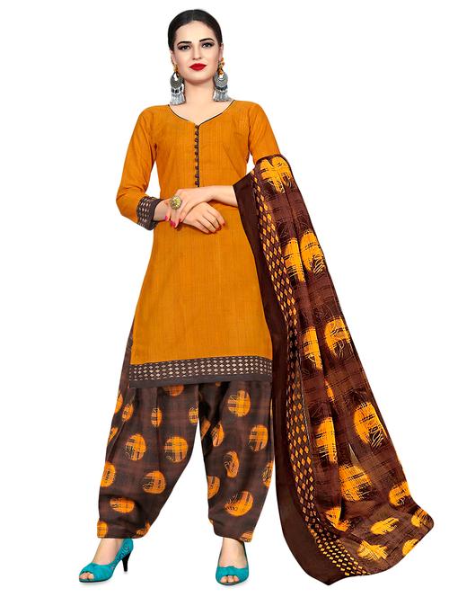 printed unstitched suit - 16530404 - Very Small Image - 1