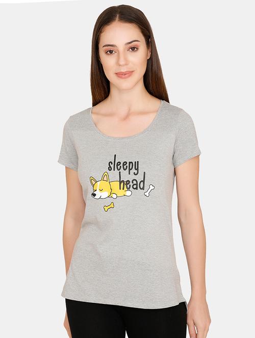 scoop neck quirky tee - 16530463 - Very Small Image - 1