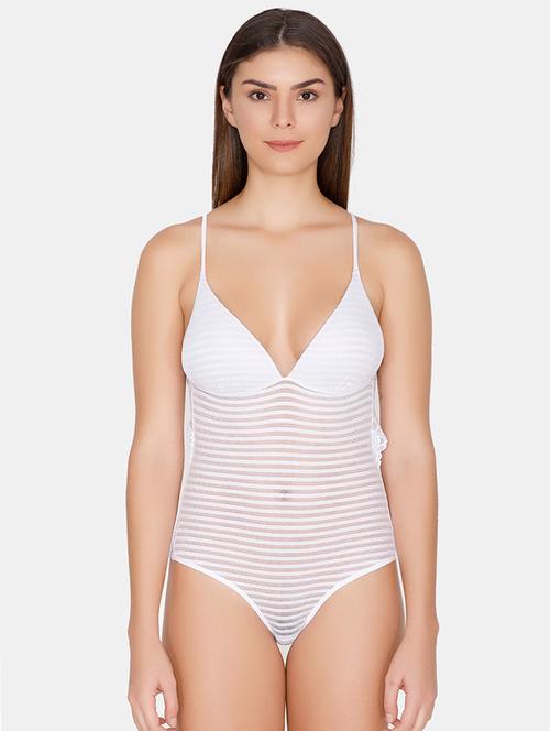 sheer laced babydoll - 16530616 - Very Small Image - 1