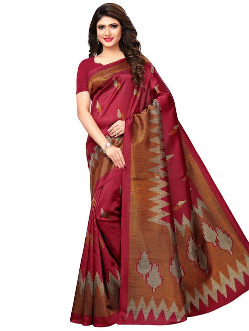 chevron mysore silk saree with blouse - 16531298 - Very Small Image - 1