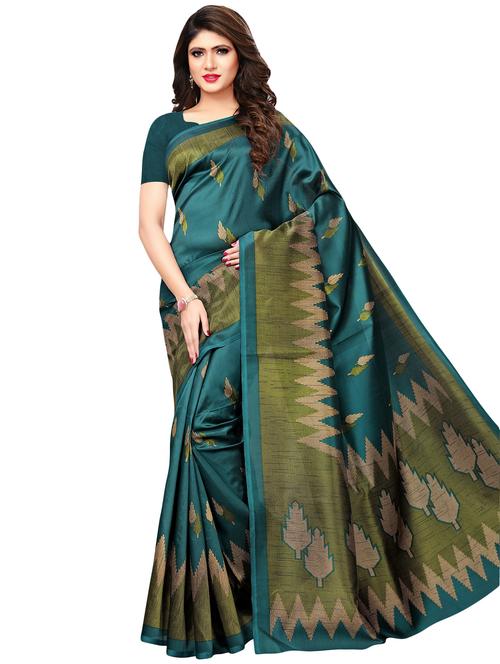 chevron mysore silk saree with blouse - 16531301 - Very Small Image - 1