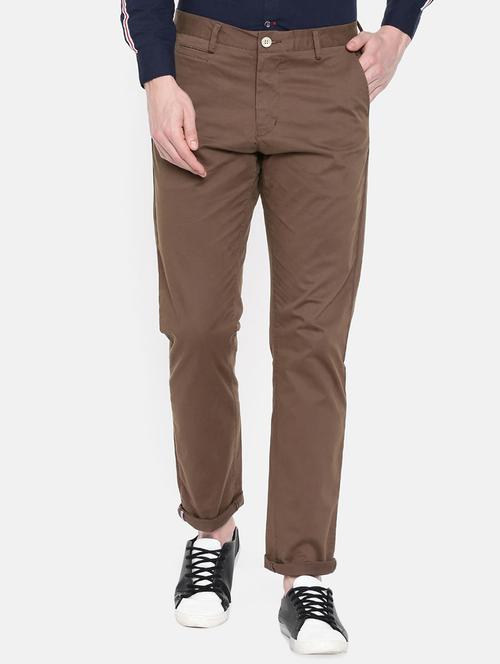 dark brown solid chinos - 16531407 - Very Small Image - 1