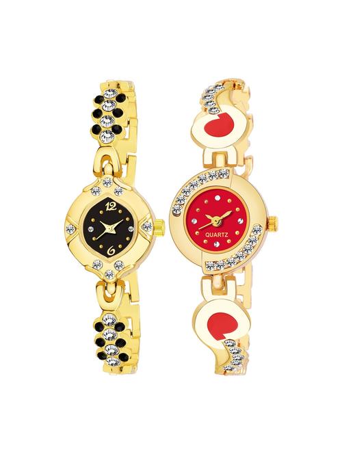 kajaru set of 2 analog watch combos(l_962_905) - 16531425 - Very Small Image - 1