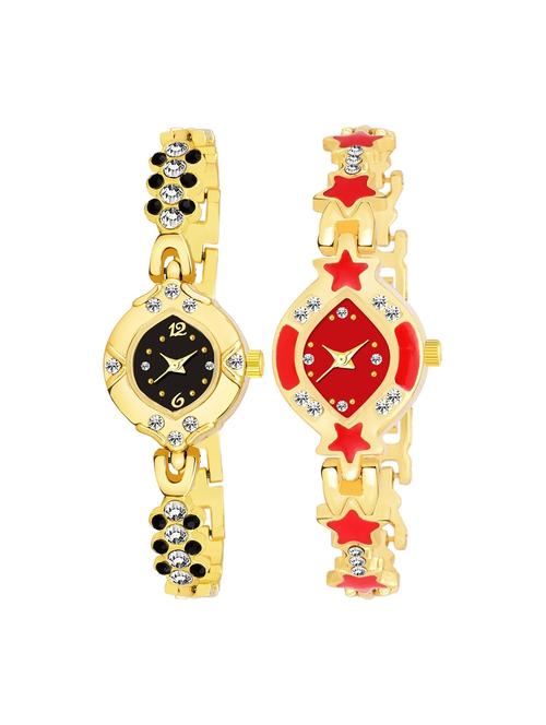 kajaru set of 2 analog watch combos(l_962_968) - 16531445 - Very Small Image - 1