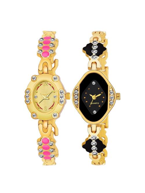 kajaru set of 2 analog watch combos(l_963_909) - 16531458 - Very Small Image - 1