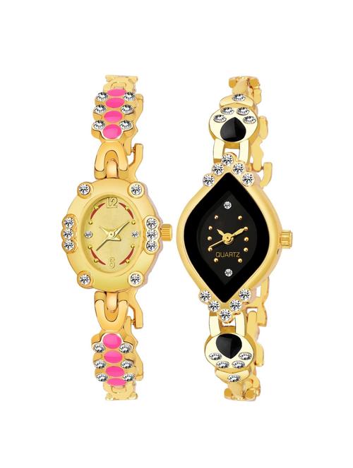 kajaru set of 2 analog watch combos(l_963_910) - 16531459 - Very Small Image - 1