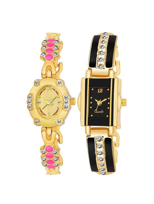 kajaru set of 2 analog watch combos(l_963_911) - 16531460 - Very Small Image - 1